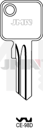 JMA CE-98D Cilindričan ključ (Silca CE12 / Errebi CE4D)