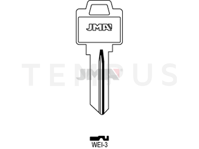 WEI-3 Cilindričan ključ (Silca WEI5 / Errebi WR5DN, WR7) 14080