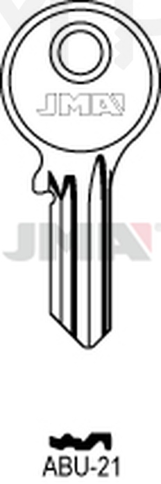 JMA ABU-21 Cilindričan ključ (Silca AB53  / Errebi AU64R)