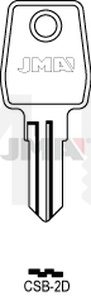 JMA CSB-2D Cilindričan ključ (Silca CAX2R / Errebi CSB2R)