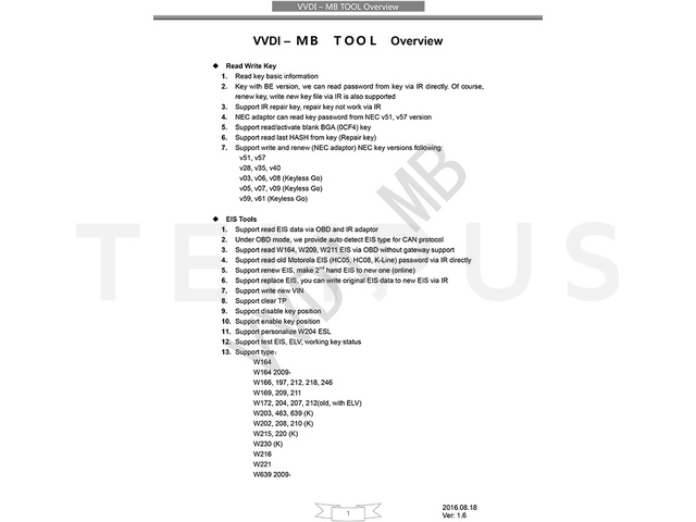 XHORSE VVDI MB TOOL 14608