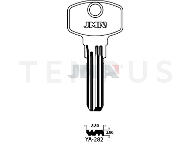 Jma YA-282 Specijalan ključ (Silca YA94 / Errebi YI21) 14953