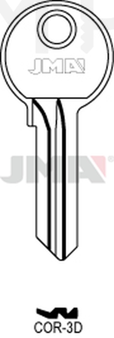JMA COR-3D Cilindričan ključ (Silca CB16 / Errebi CO10)