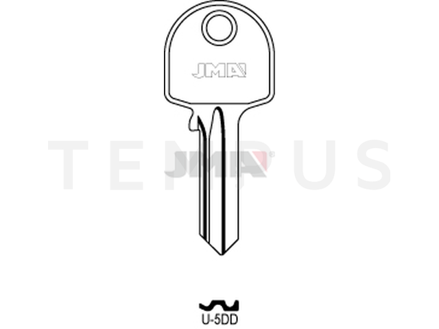 U-5DD Cilindričan ključ (Silca UL050L / Errebi U5DY) 14002