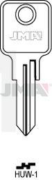 JMA HUW-1 Cilindričan ključ (Silca HW4 / Errebi UW4R)