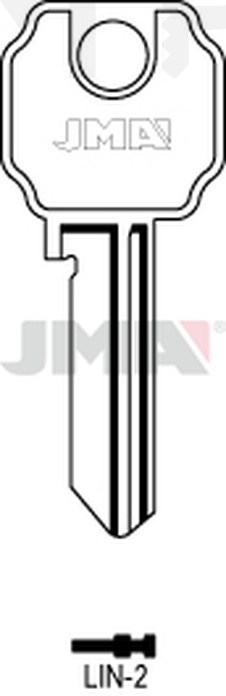 JMA LIN-2 Cilindričan ključ (Silca LC12 / Errebi LI1)