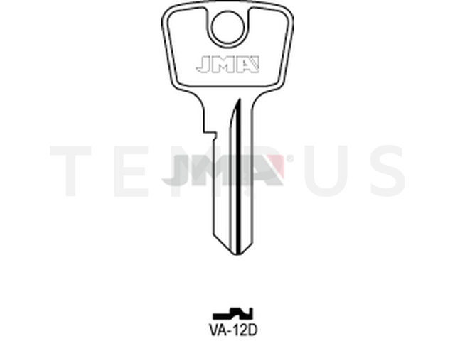 VA-12D Cilindričan ključ (Silca VAC14 / Errebi VC5D1) 14027