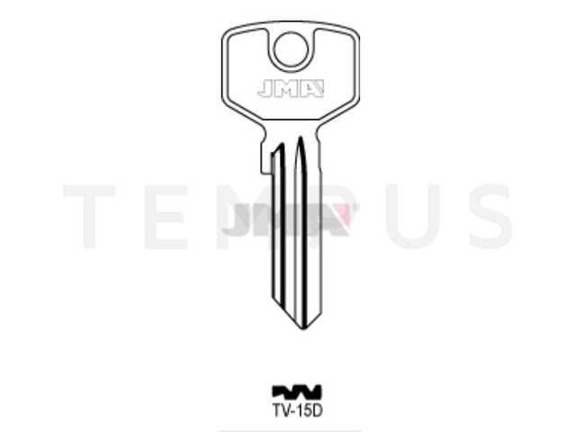 TV-15D Cilindričan ključ (Silca TR3 / Errebi TV1) 19840