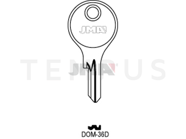DOM-36D Cilindričan ključ (Silca DM10 / Errebi DM14) 12879