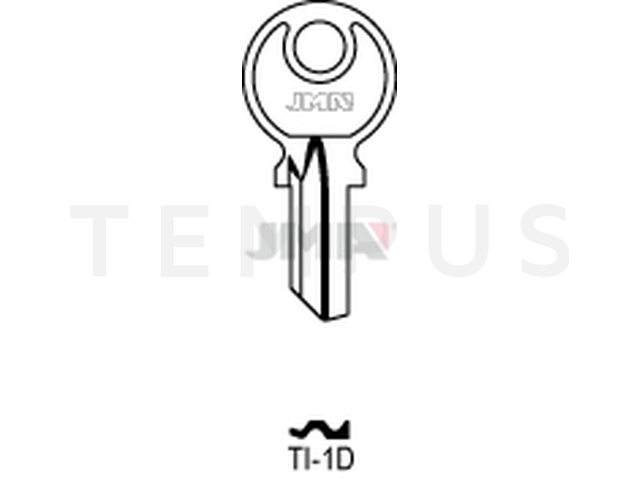 TI-1D Cilindričan ključ (Silca TC1 / Errebi TC3D) 14685