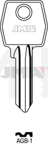 JMA AGB-1 Cilindričan ključ (Silca AGB1R / Errebi AGB5S)