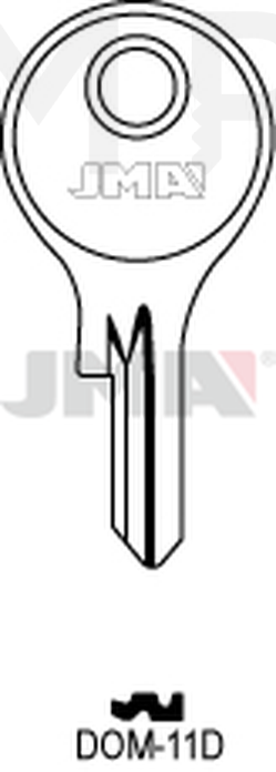 JMA DOM-11D Cilindričan ključ (Silca DM10 / Errebi DM14)