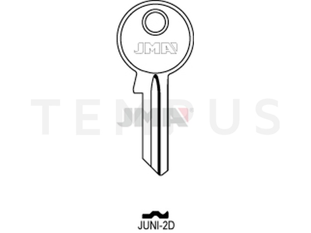 JUNI-2D Cilindričan ključ (Silca JU2 / Errebi JN5)
