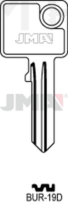 JMA BUR-19D Cilindričan ključ (Silca BUR29 / Errebi BG39)