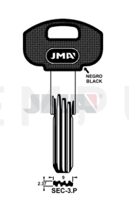 JMA SEC-3 kl.sec11p Specijalan ključ (Silca SCM3RP / Errebi SEM8P)