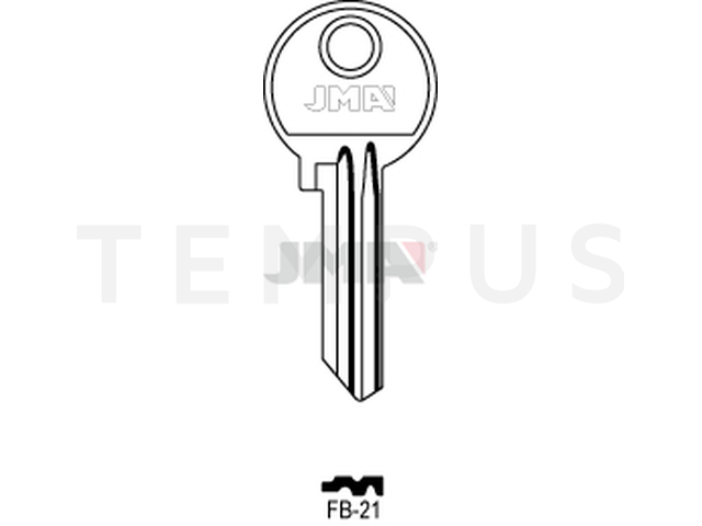 FB-21 Cilindričan ključ (Silca FB4R / Errebi F23R) 12995