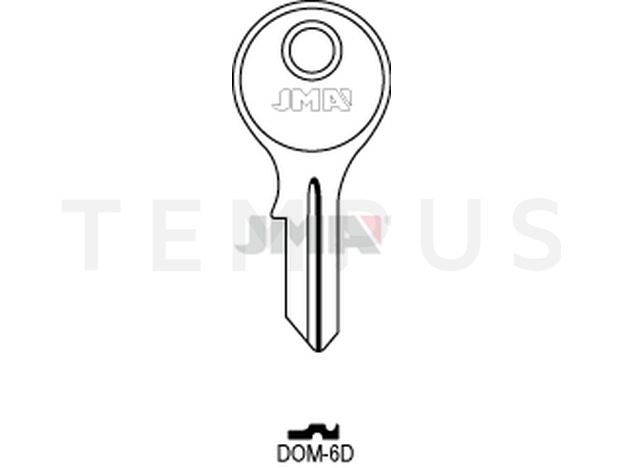 DOM-6D Cilindričan ključ (Silca DM4, DM19 / Errebi) DM10, DM24