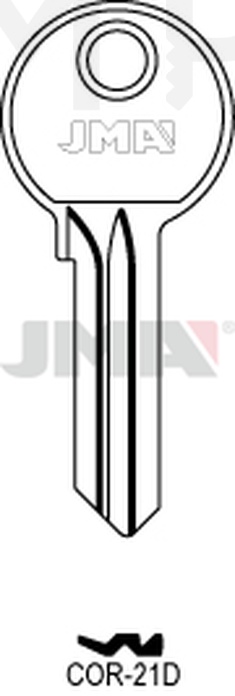 JMA COR-21D Cilindričan ključ (Silca CB32 / Errebi CO17)