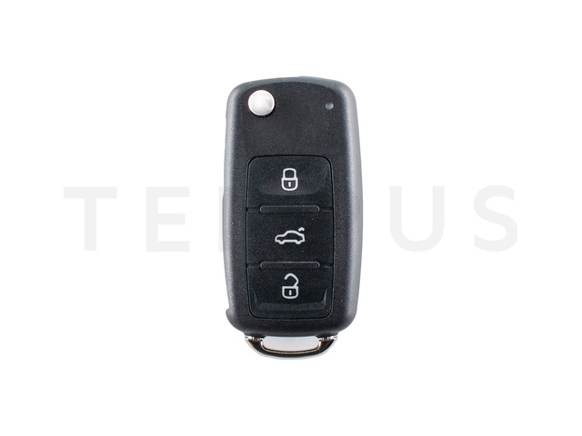 EL VW 02 A - VW daljinac 3 tastera KEYLESS 5K0 837 202 AJ, aftermarket, ID48 433MHz 21565