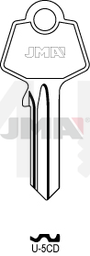 JMA U-5CD Cilindričan ključ (Silca UL050G / Errebi UD5D)