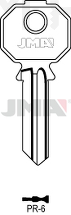 JMA PR-6 Cilindričan ključ (Silca PF092S / Errebi PS5M)