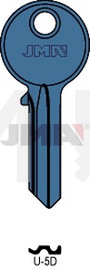 JMA U-5D AZUL Cilindričan ključ (Silca UL050 / Errebi U5D, UC5D)