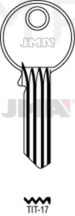 JMA TIT-17 Cilindričan ključ (Silca TN37R / Errebi TT16R)