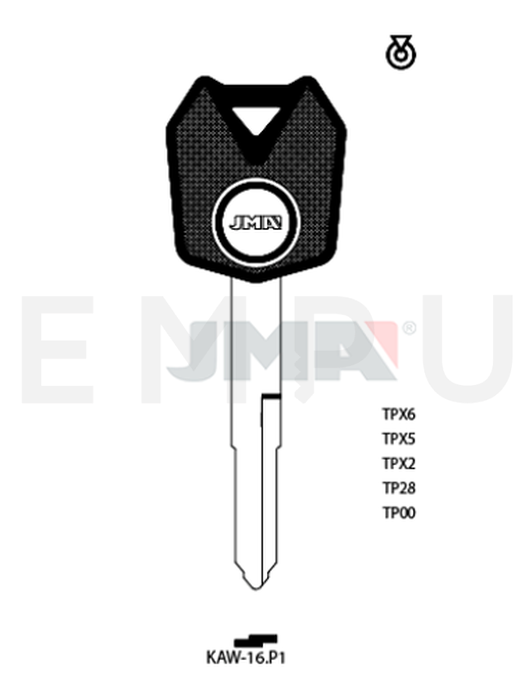 JMA TP00KAW-16.P1 (Silca KW14MH)