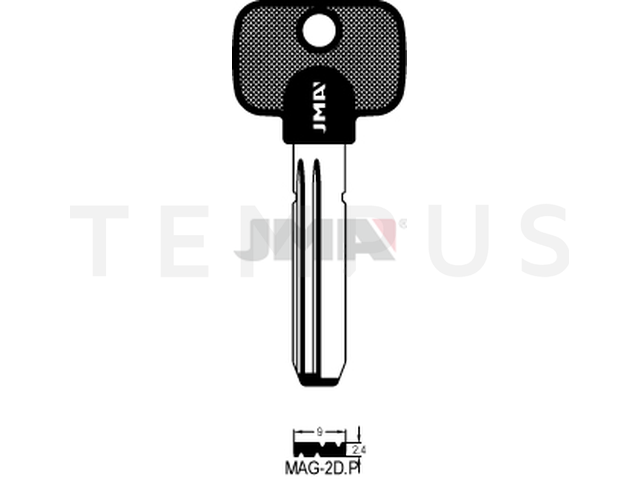 MAG-2D.P Specijalan ključ (Silca MGN1RP / Errebi MGN1RP176) 14902