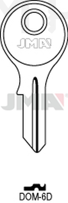 JMA DOM-6D Cilindričan ključ (Silca DM4, DM19 / Errebi) DM10, DM24