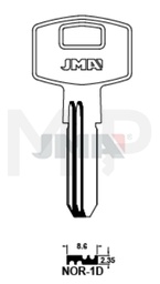 JMA NOR-1D Specijalan ključ (Silca DBL1* / Errebi NOR1)