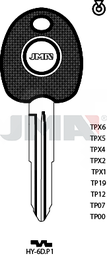 JMA TP00HY-6D.P1 (Silca HYN7RT0 / Errebi T00HYN4RP)