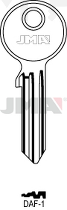 JMA DAF-1 Cilindričan ključ (Silca DF3R / Errebi DF1R)