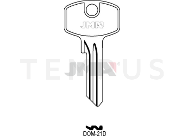 DOM-21D Cilindričan ključ (Silca DM119 / Errebi DM5RN) 12866
