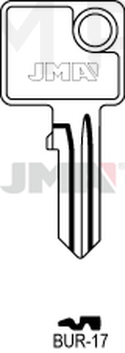 JMA BUR-17 Cilindričan ključ (Silca BUR22R / Errebi BG34R)