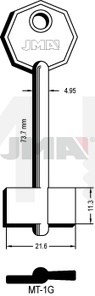 JMA MT-1G Kasa ključ (Silca MTF, MT / Errebi 1MO12, 1MO3)