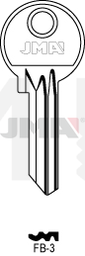 JMA FB-3 Cilindričan ključ (Silca FB7R / Errebi F25R)