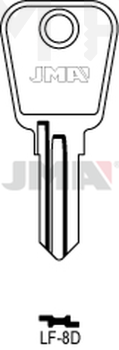 JMA LF-8D Cilindričan ključ (Silca LF22R / Errebi LF23R)