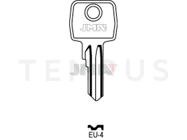 EU-4 Cilindričan ključ (Silca EU4R / Errebi EL2R)