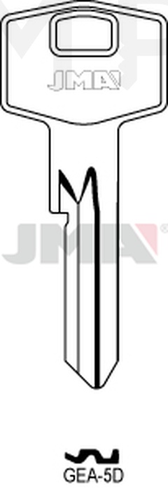 JMA GEA-5D Cilindričan ključ (Silca BVA4, GR15 / Errebi GRA2)