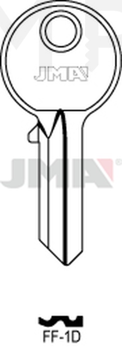 JMA FF-1D Cilindričan ključ (Silca FF2 / Errebi FF8D)