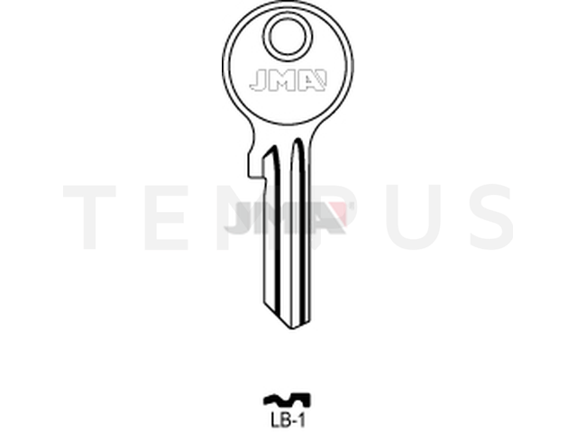 LB-1 Cilindričan ključ (Silca LOB1R / Errebi LOB1R) 13363