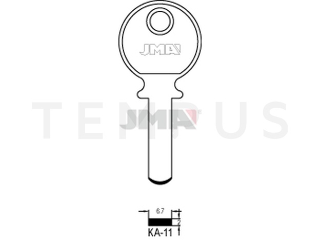 KA-11 Specijalan ključ (Silca KA4 / Errebi KB3N)