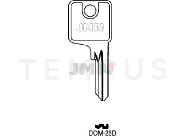 DOM-26D Cilindričan ključ (Silca DM63 / Errebi DM36)