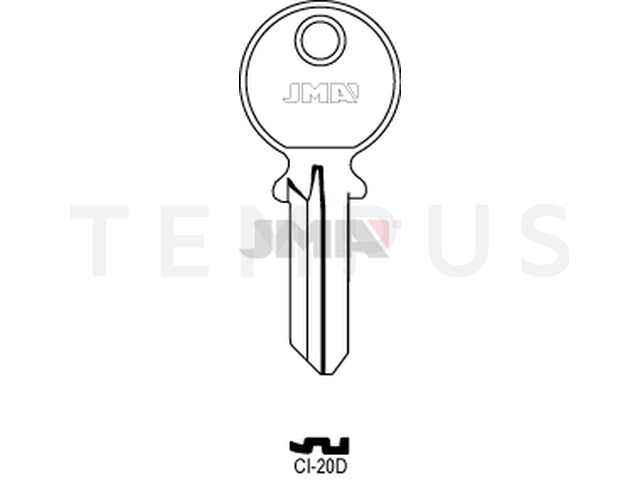CI-20D Cilindričan ključ (Silca CS500R / Errebi CG5D) 12712
