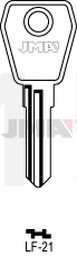 JMA LF-21 Cilindričan ključ (Silca LF45R / Errebi LF40R)