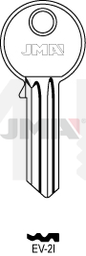 JMA EV-2I Cilindričan ključ (Silca EV3R / Errebi EV5S2)