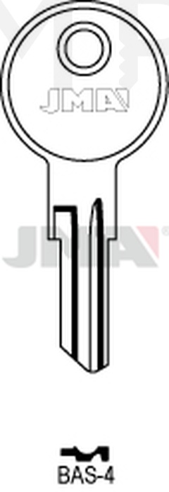 JMA BAS-4 Cilindričan ključ (Silca BA1 / Errebi BASX)