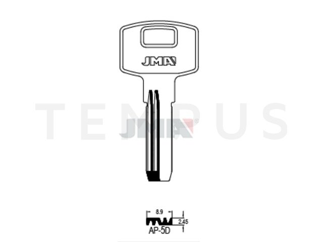 AP-5D Specijalan ključ (Silca DBL2R / Errebi APE6) 20941