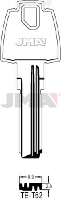 JMA TE-T62 Specijalan ključ (Silca TE19 / Errebi TS20, TS18)